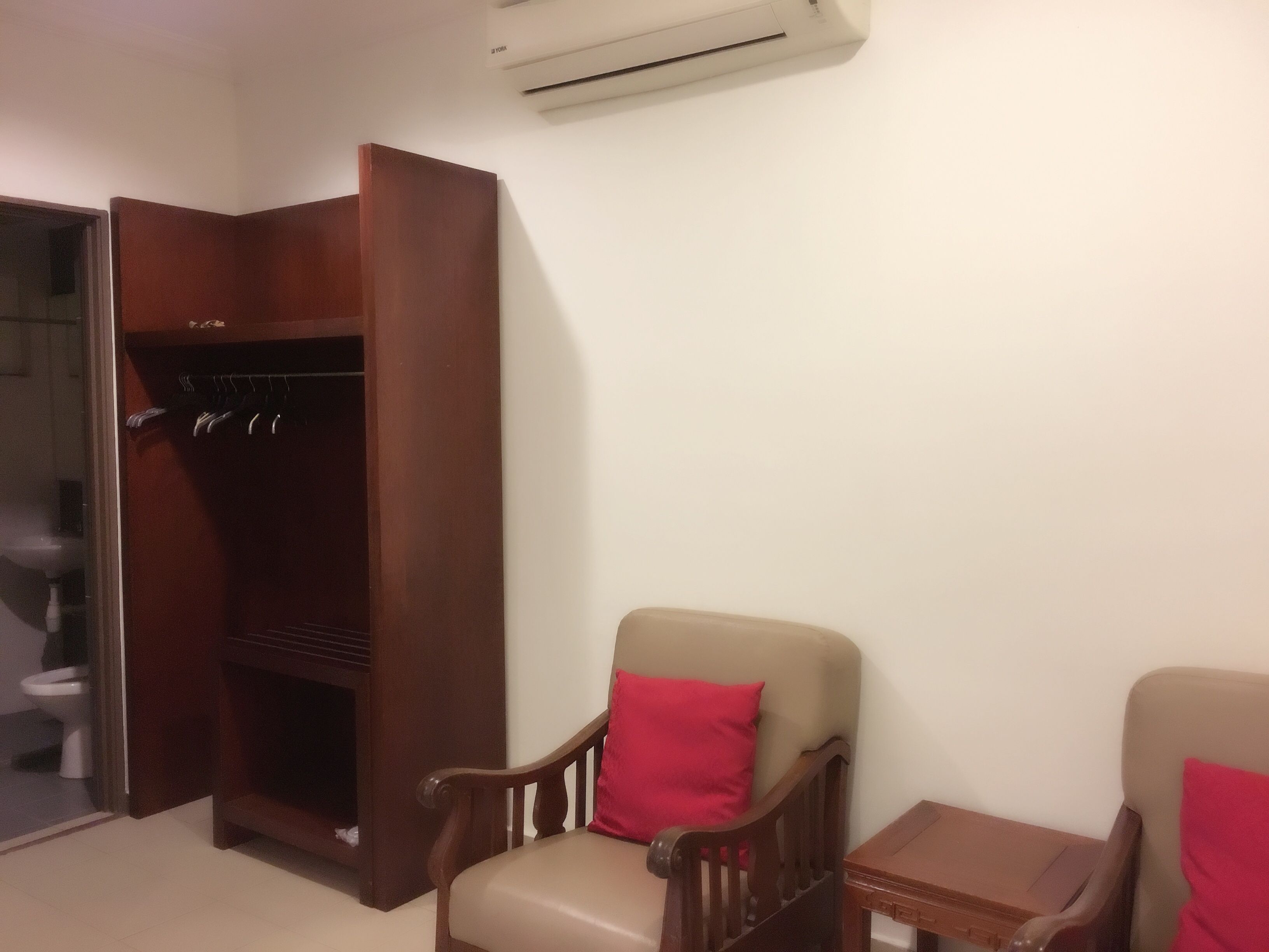standard triple room, multiple beds, accessible | living area | lcd tv