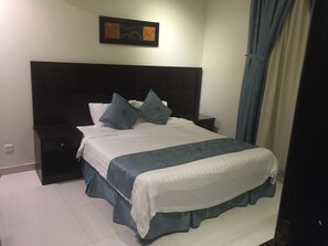 Studio | Soundproofing, iron/ironing board, free WiFi, bed sheets - Dorar Darea Serviced Apartments - Al Nafl (Riyadh)