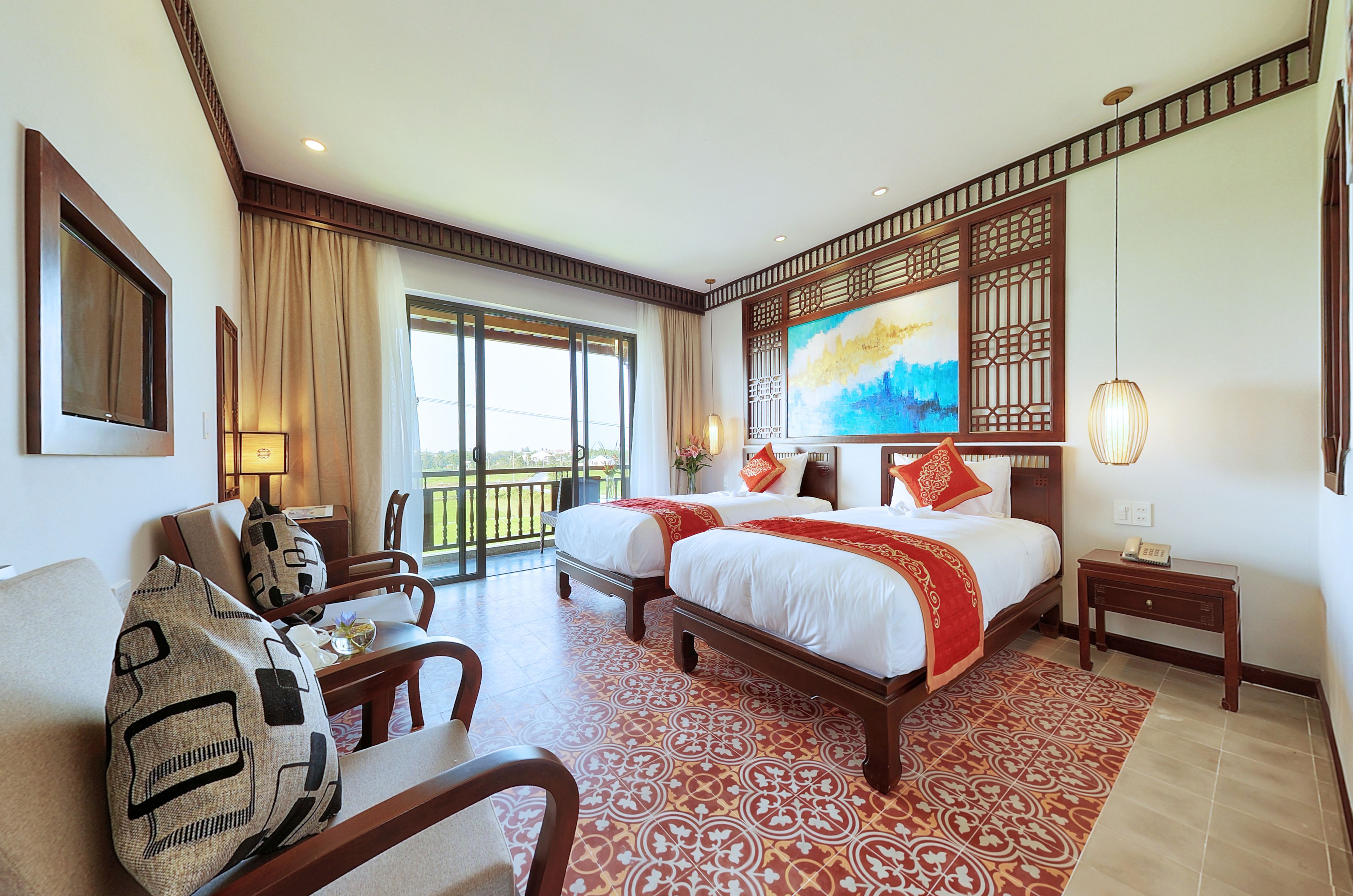 deluxe twin room | 1 bedroom, minibar, in-room safe, desk