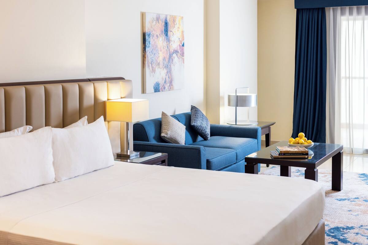 Pillow-top beds, in-room safe, laptop workspace, blackout curtains