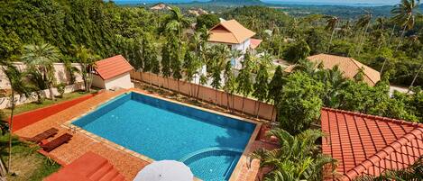 Blick von der Unterkunft