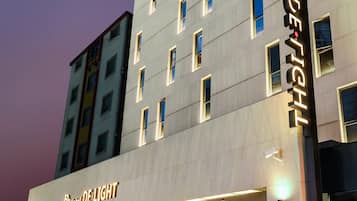 Front of property – evening/night