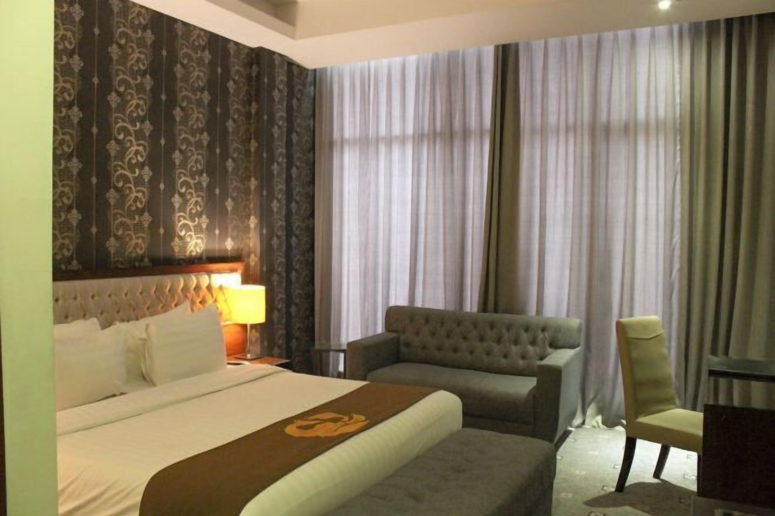 In-room safe, desk, blackout curtains, soundproofing