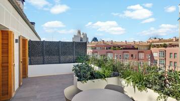 Penthouse, Terrasse, Stadtblick