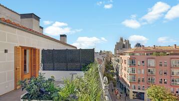 Penthouse, Terrasse, Stadtblick