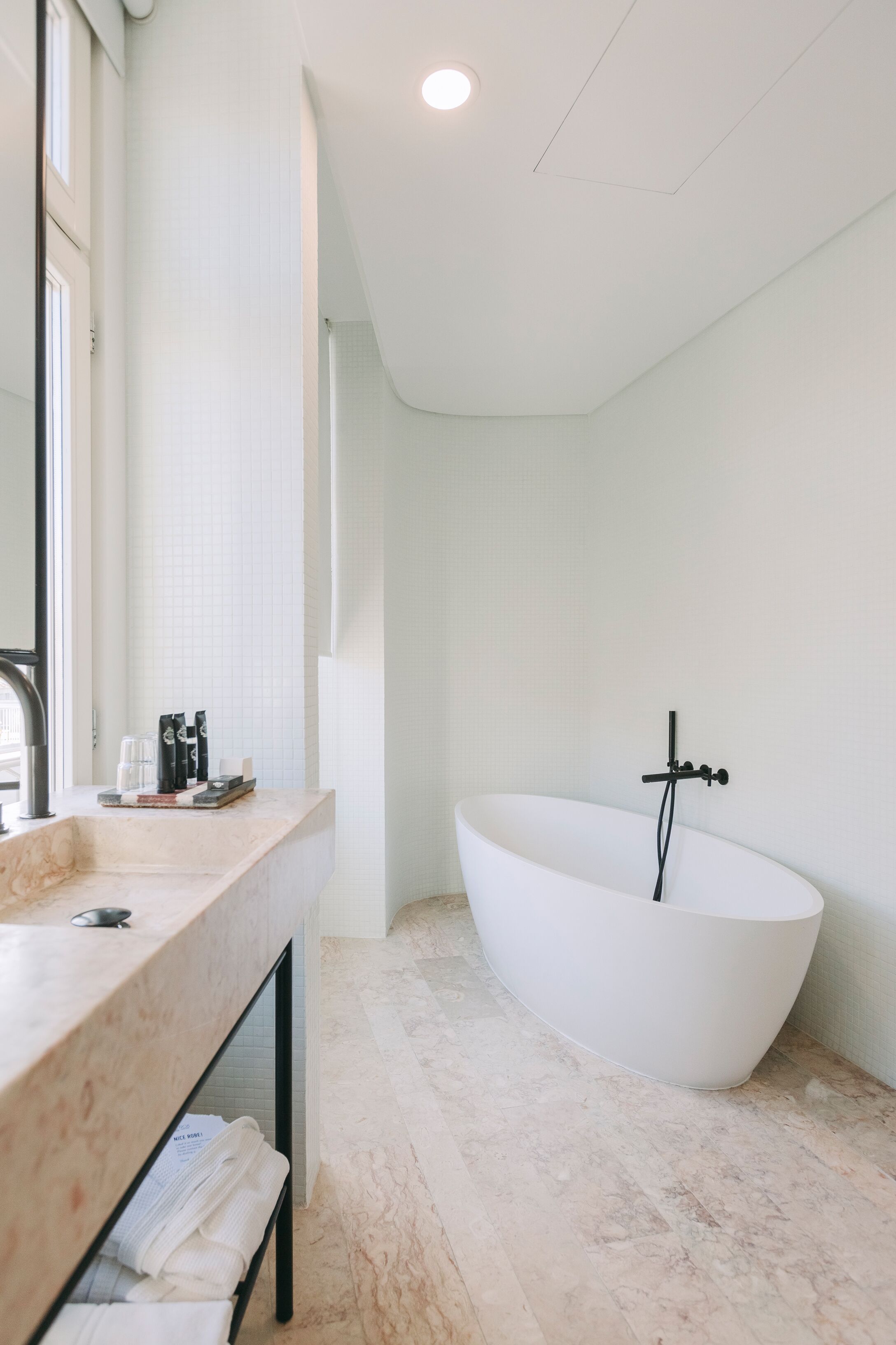 shower, free toiletries, hair dryer, bathrobes