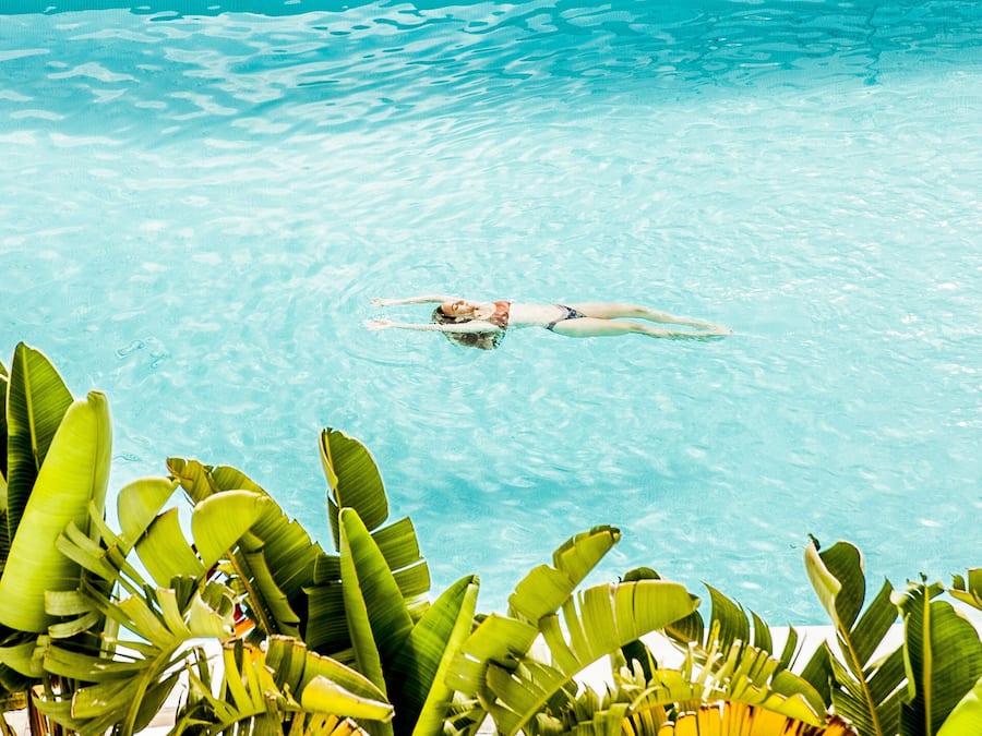 2 outdoor pools, pool umbrellas, pool loungers