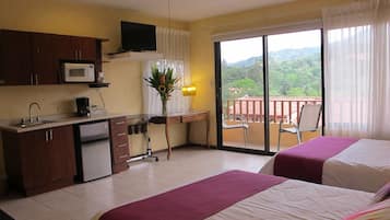 Deluxe Studio, Mountain View | 1 bedroom, in-room safe, blackout drapes, free WiFi