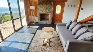 Bungalow, Lake View | Living area | 32-inch flat-screen TV with cable channels, TV, DVD player