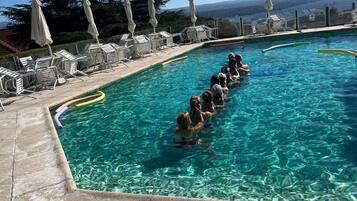 3 outdoor pools, open 9:00 AM to 9:00 PM, pool umbrellas, sun loungers