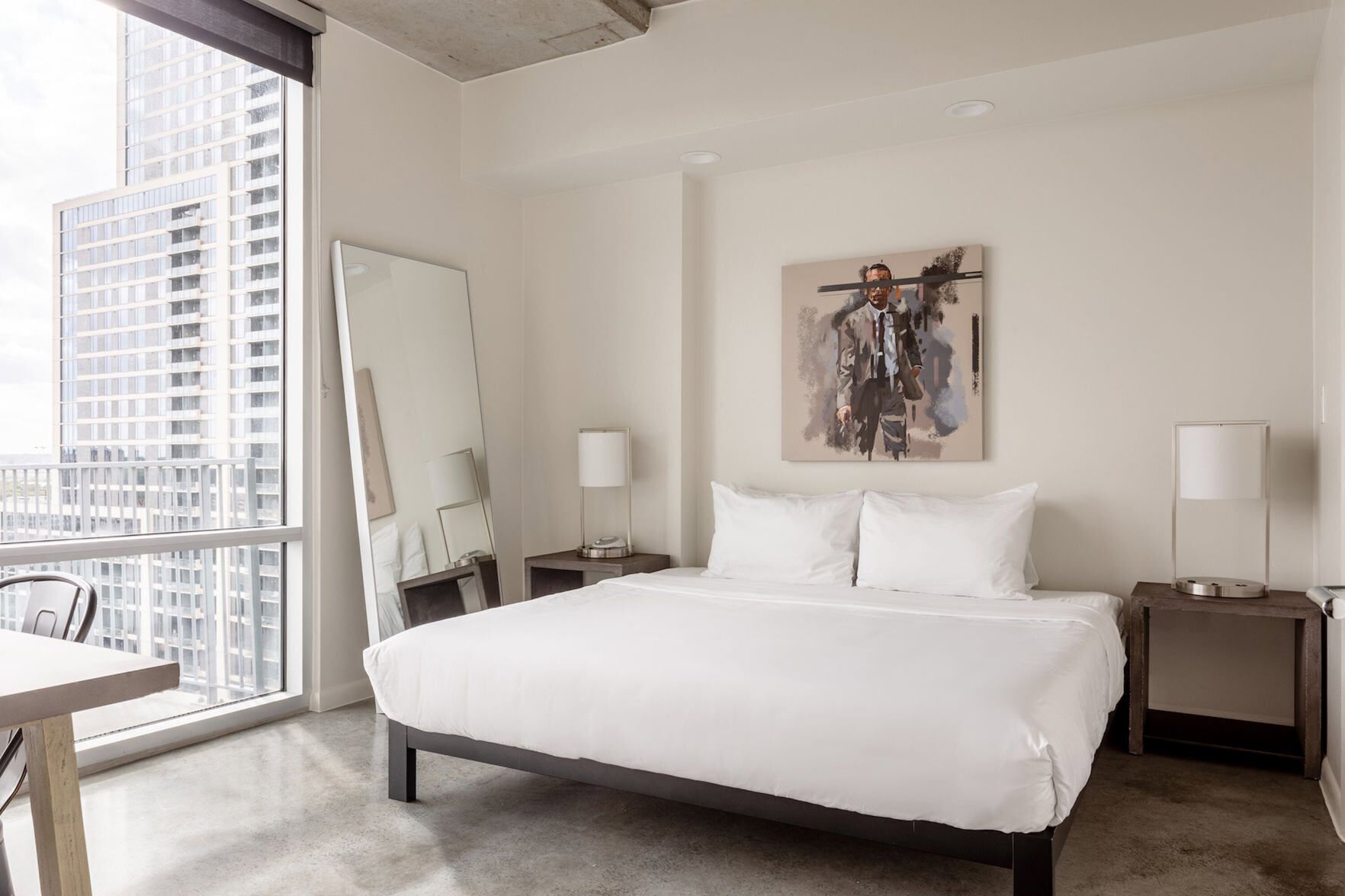 Premium bedding, memory foam beds, individually decorated