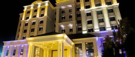 Front of property – evening/night