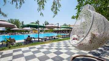 Indoor pool, outdoor pool