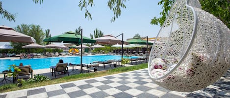 Indoor pool, outdoor pool