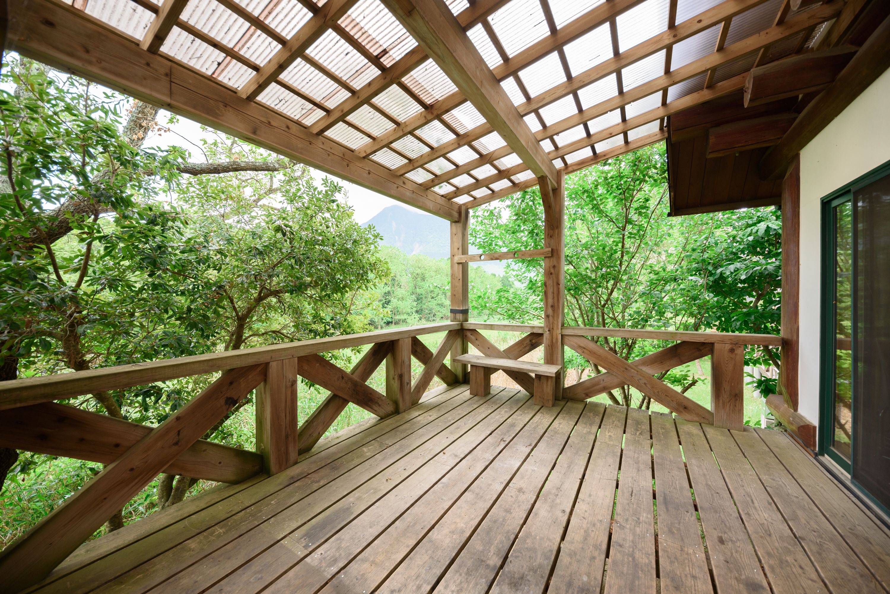 Ferienhaus, Küche (Yufu) | Terrasse/Patio