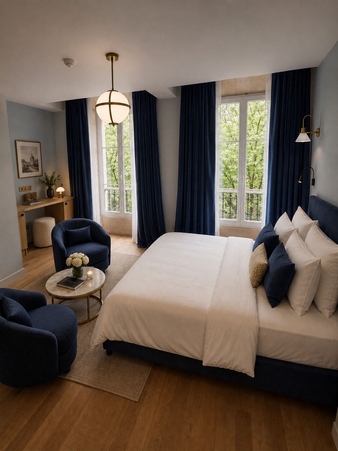 Classic Double Room, City View | 1 bilik tidur, cadar kapas Mesir, peralatan tempat tidur premium 