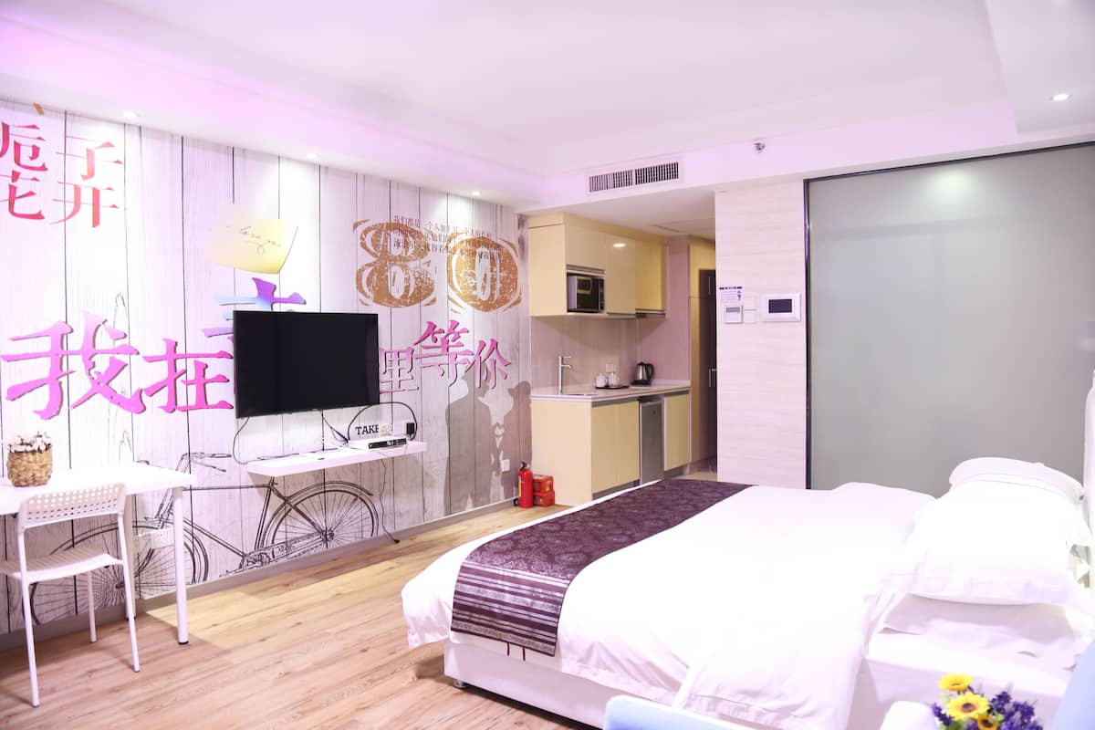 Desk, blackout curtains, iron/ironing board, rollaway beds