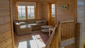 Familie huisje, 3 slaapkamers, sauna, uitzicht op bergen | Woonruimte