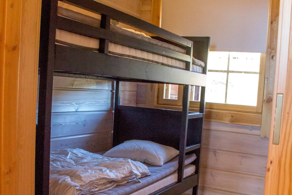 Nordlyshytte C/D: Family Cabin, 3 Bedrooms, Sauna, Mountain View