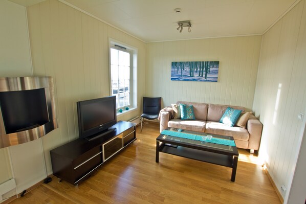 Apartment, 3 Bedrooms, Sauna | Living room | Flat-screen TV