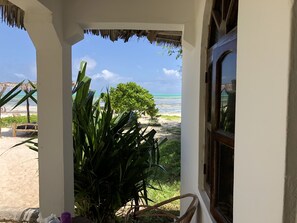 View from room - Blue Earth Beach Bungalows (Jambiani)