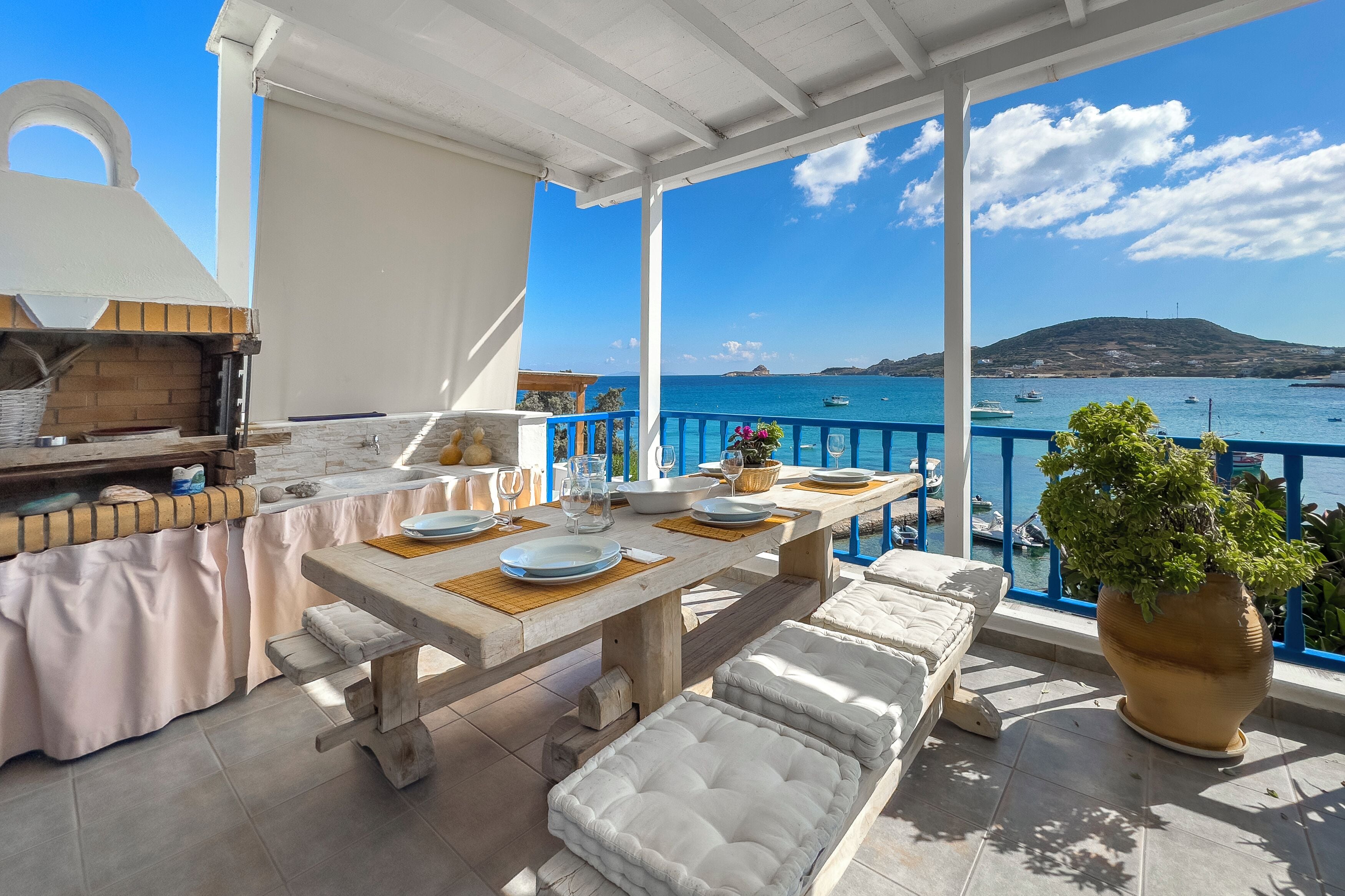 Deluxe Apartment, 3 Bedrooms, Sea View | Terrace/patio