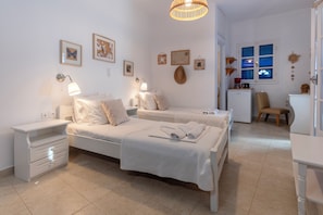 Chambre Double ou avec lits jumeaux, vue partielle sur la mer, rez-de-chaussée