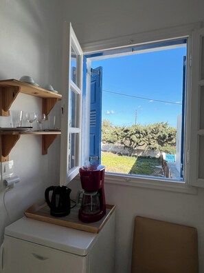 Double or Twin Room, Partial Sea View, Ground Floor | View from room