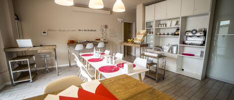 Daily buffet breakfast (EUR 7 per person)