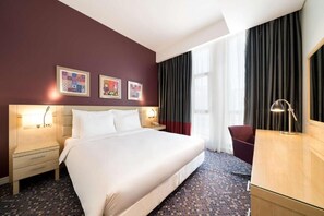 Minibar, in-room safe, desk, laptop workspace