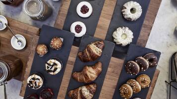 Daily buffet breakfast (EUR 15 per person)