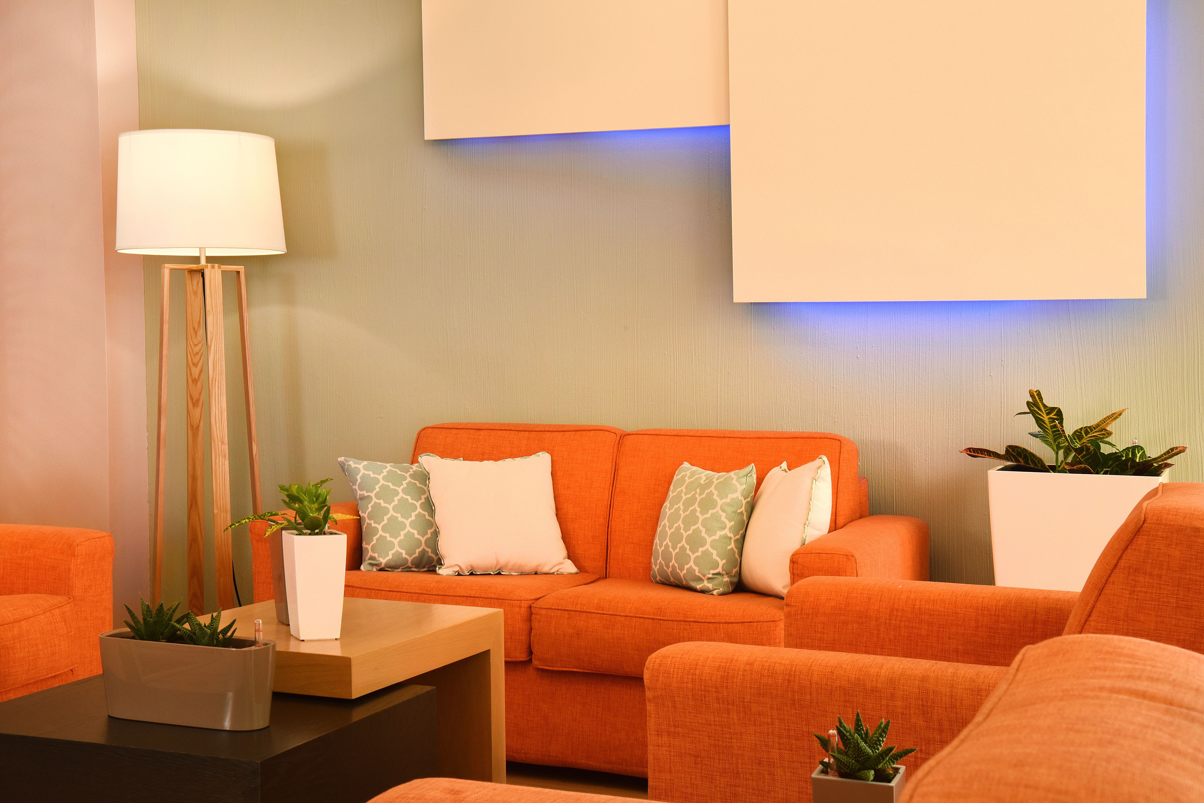 Sala de estar en el lobby