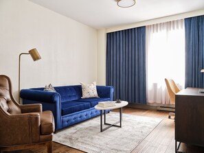 42-inch flat-screen TV with cable channels, TV