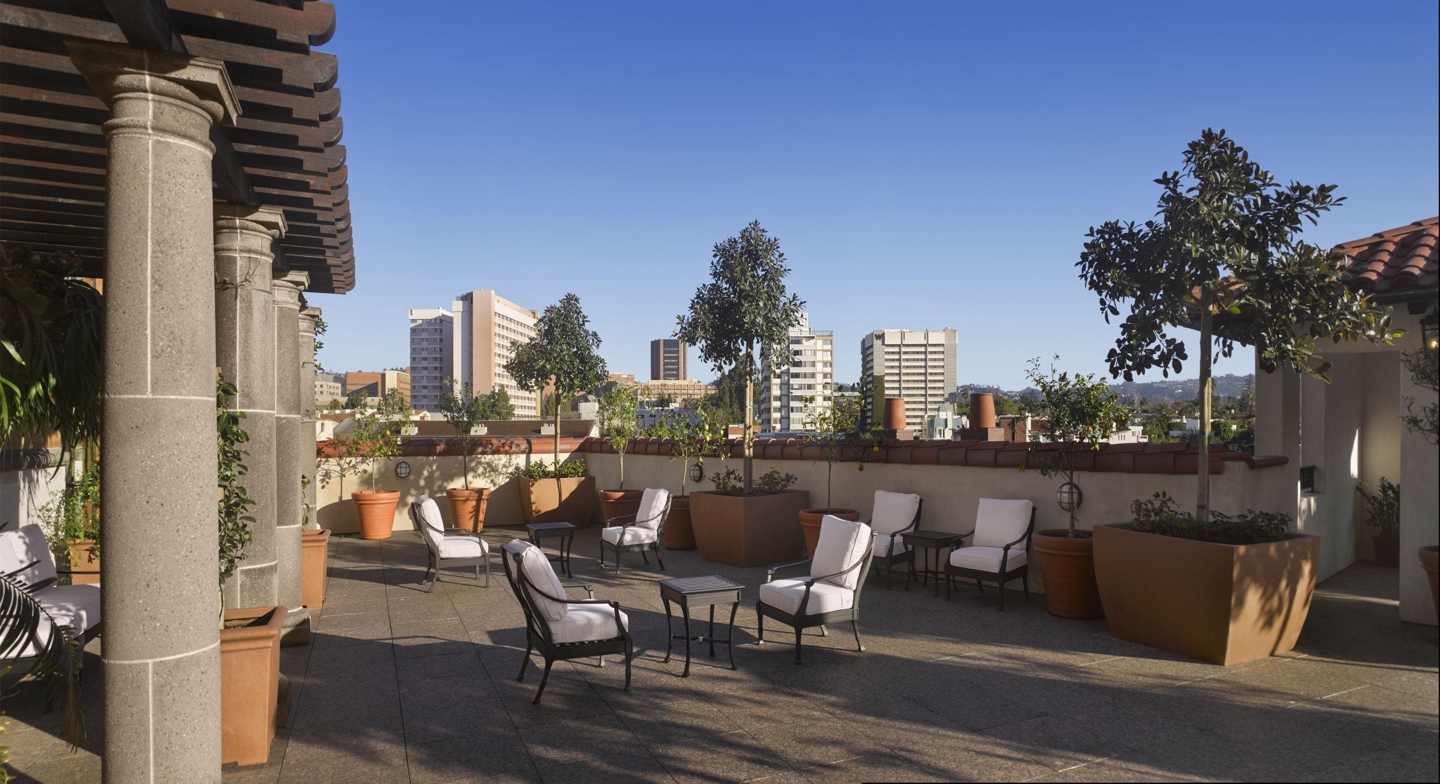 outdoor wedding area