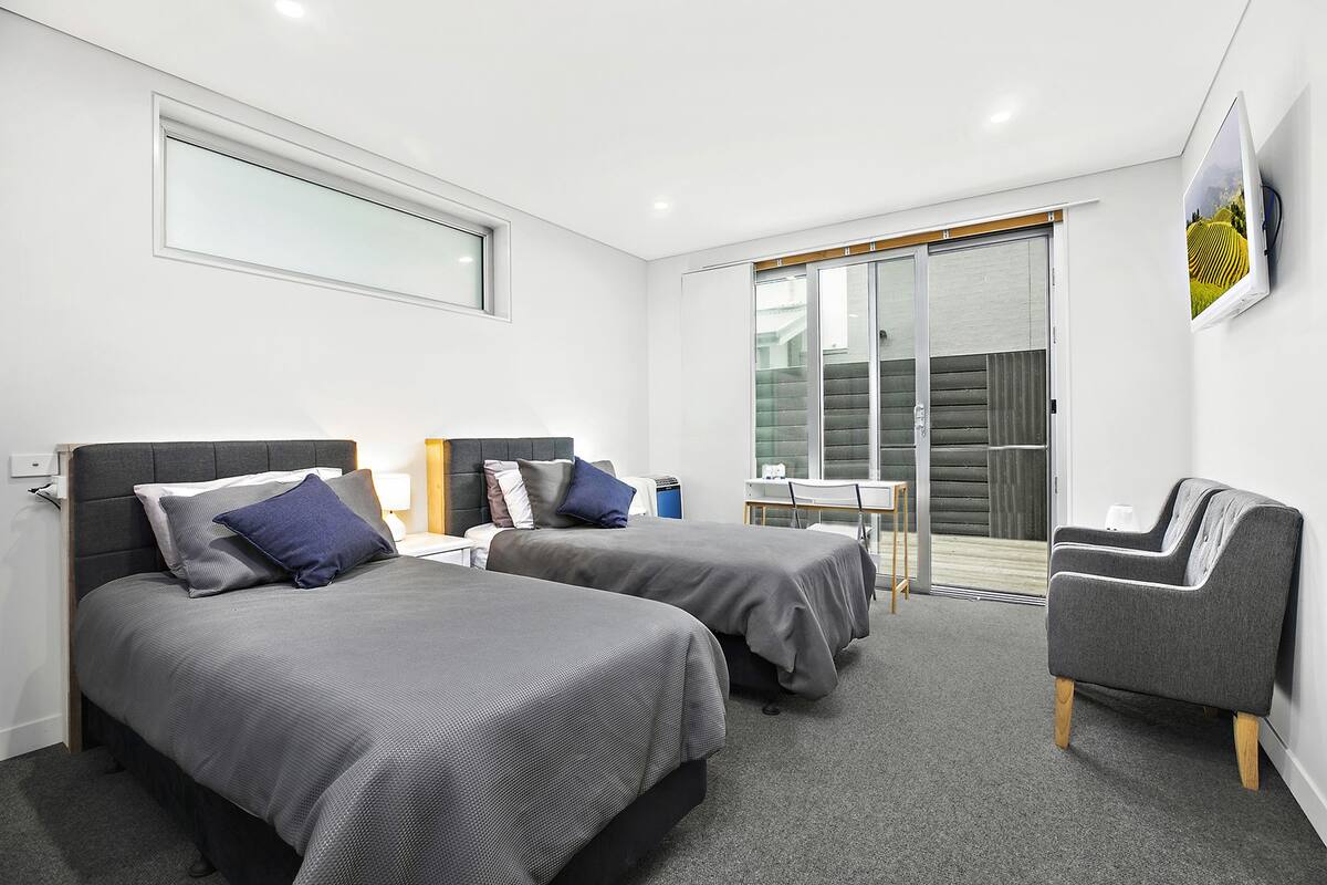 1 habitación, ropa de cama de alta calidad y sistema de insonorización 