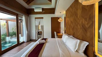 One Bedroom Sweet Pool Villa | 1 間臥室、高級寢具、迷你吧、客房內保險箱