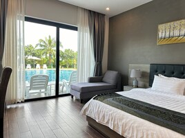 Ropa de cama de alta calidad y minibar