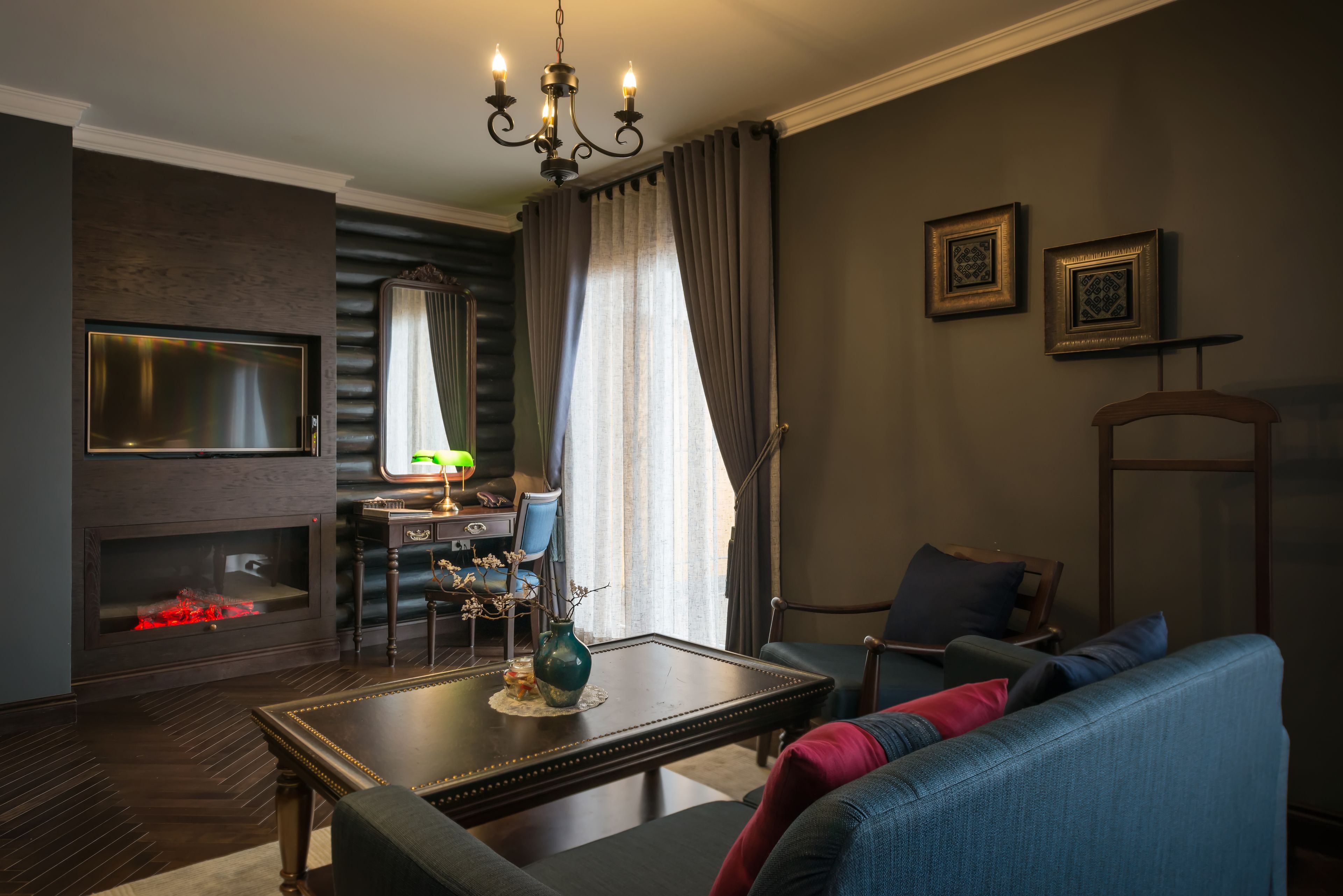 executive suite, terrace | living area | lcd tv