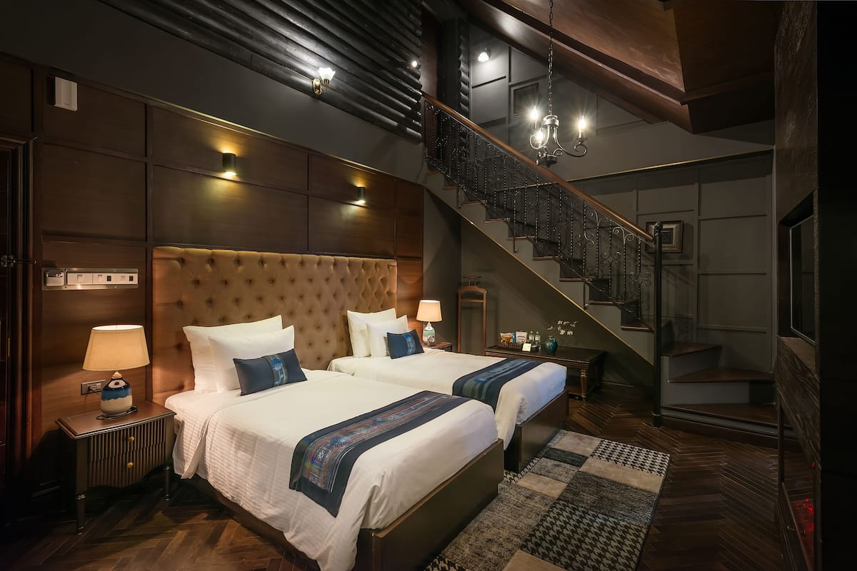 ห้องสวีท, 2 ห้องนอน, ระเบียง, วิวภูเขา (Aira Duplex) | เครื่องนอนระดับพรีเมียม, ผ้านวมขนเป็ด, เตียงพร้อมฟูกเสริมที่นอน
