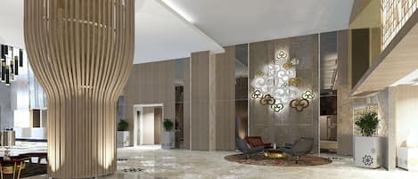 Coin salon dans le hall