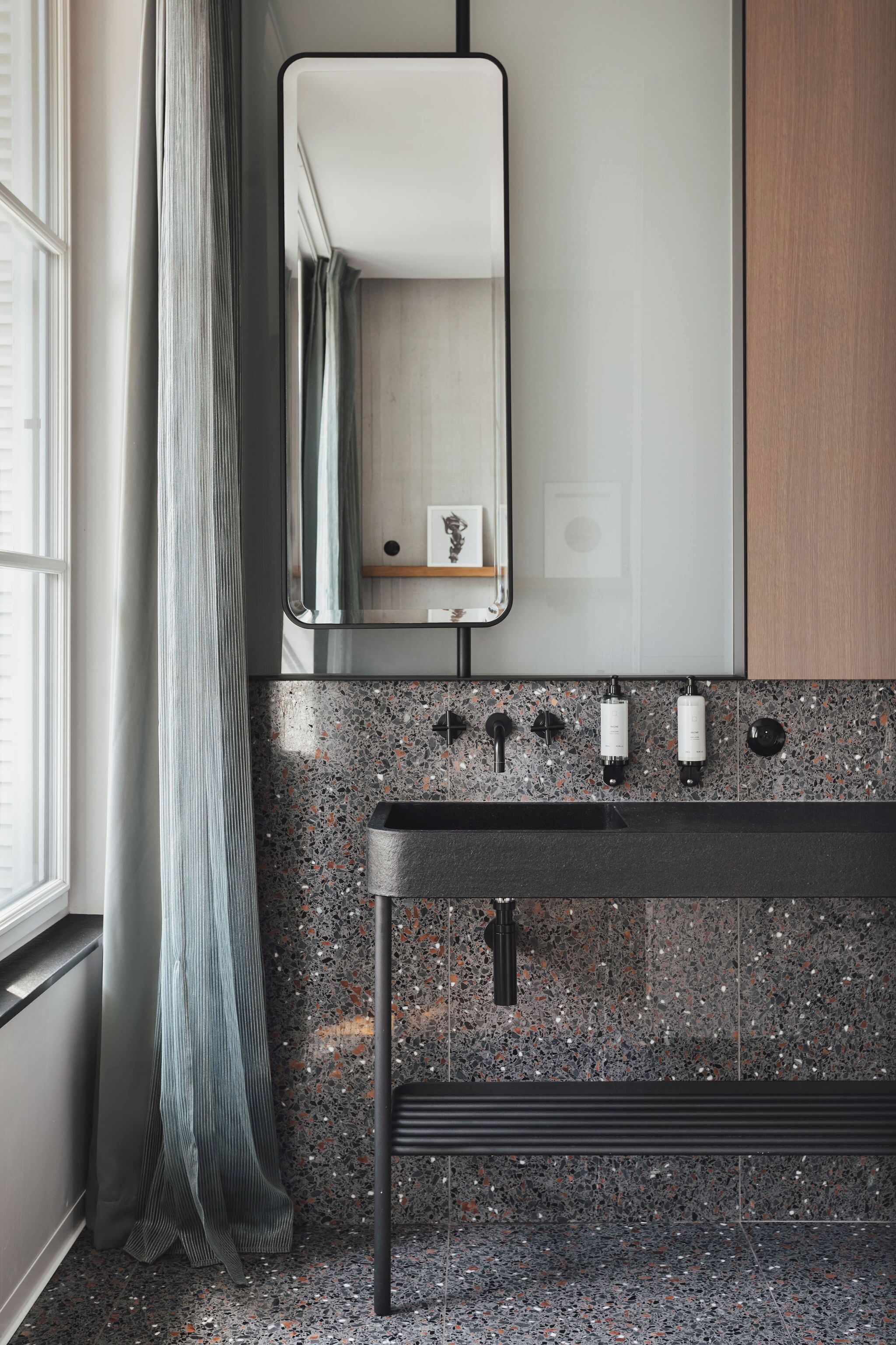 shower, designer toiletries, hair dryer, bathrobes