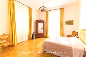 Deluxe Room | Premium bedding, pillow-top beds, laptop workspace, iron/ironing board - Gourmet B&B Villa Landucci (Florence)