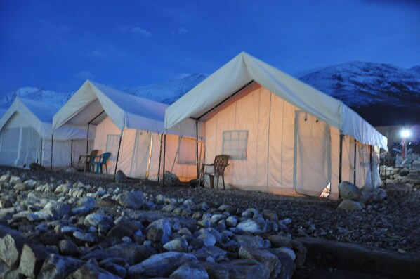 Front of property - evening/night - The Ladakh Camp (Leh)