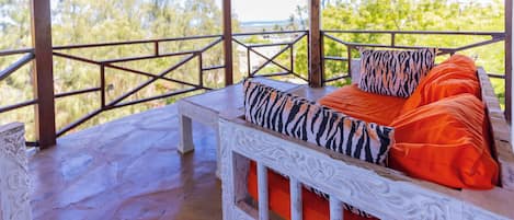 Premier Double Room, Balcony, Pool View | Terrace/patio
