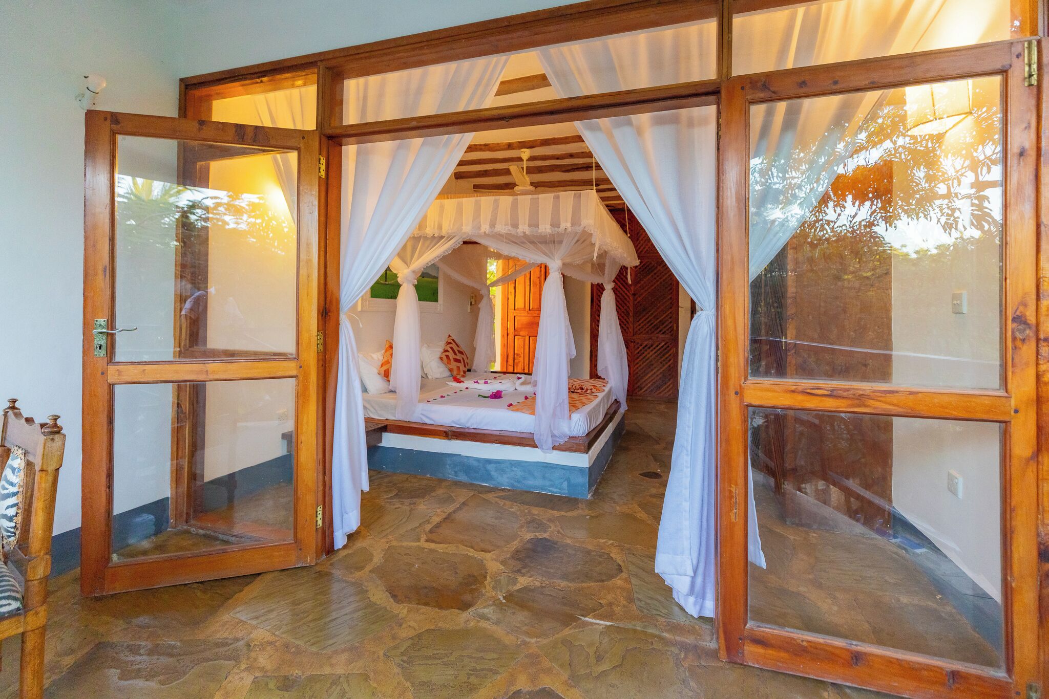 华丽双人房, 阳台 | 笔记本电脑工作区、遮光窗帘、免费 WiFi、床单