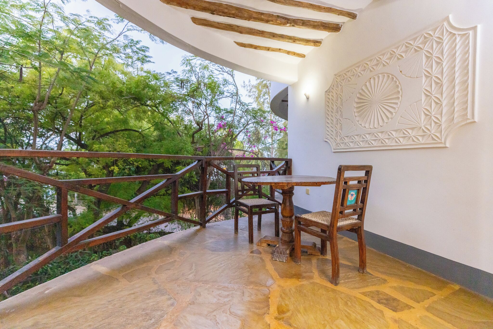 Standard Double Room, Garden View, Beachside | Balcony view
