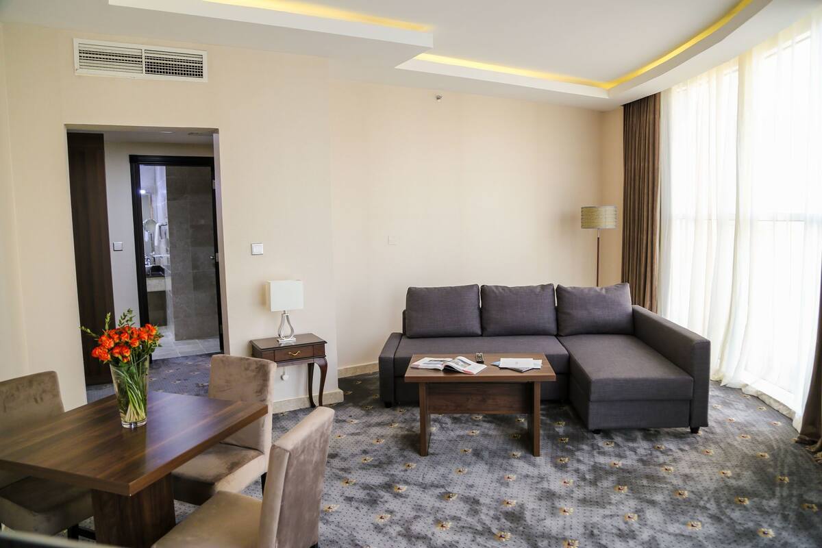Executive Suite | Living room | 48-inch TV with satellite channels