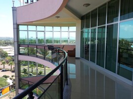 Junior Double Room, Accessible Bathtub, City View | Balcony