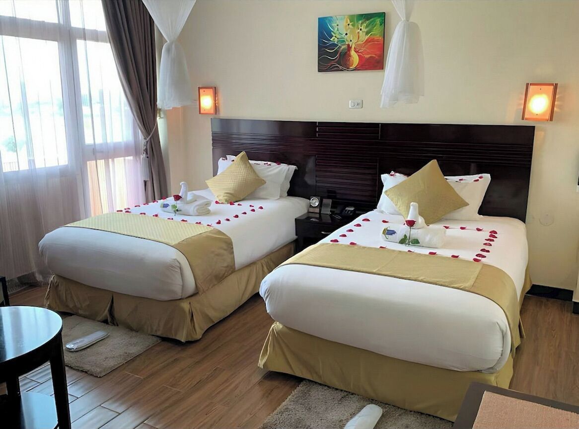 Superior Twin Room, Balcony, City View | Premium bedding, memory foam beds, minibar (free items), in-room safe