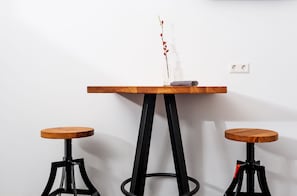 Mini-fridge, microwave, stovetop, electric kettle
